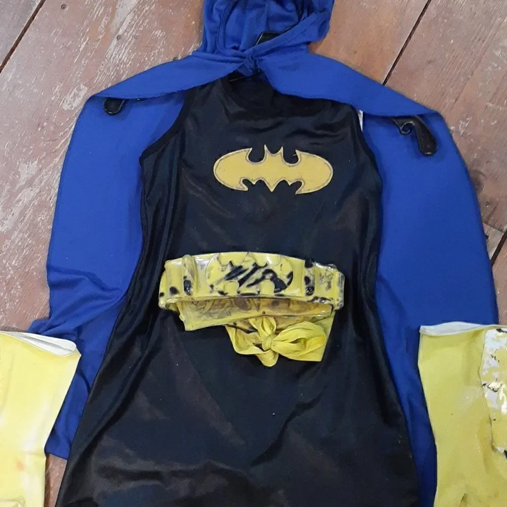 ‎Handmade Girl's Batgirl Halloween Costume M/L  5-8yrs